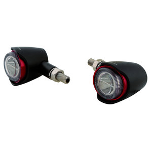 Akron-X LED-Blinker E-geprüft- Paar-  in schwarz oder rot Highsider unter 