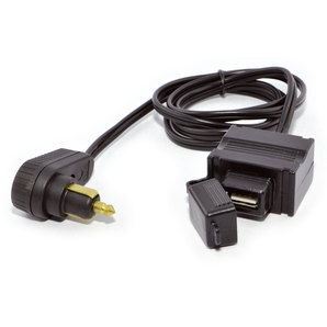 BAAS USB15 - USB-Steckdose mit DIN-Winkelstecker - Kabellänge: 1m unter 