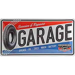 Blechschild Garage Masse: 50x25cm Nostalgic Art unter 