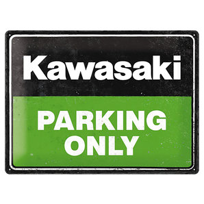 Blechschild Kawasaki Parking Only Masse (BxH): 40x30 cm