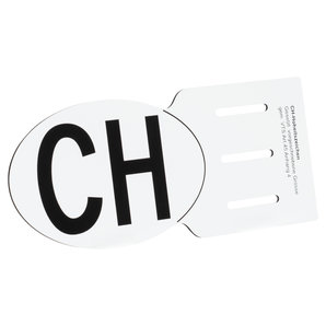 CH-Schild für Kennzeichenhalter 17-5 x 11-5 cm ohne Angabe unter 