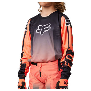 Fox 180 Leed Kids Jersey Neon Orange Schwarz Fox-Racing