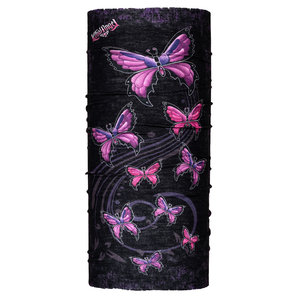 Lethal Angel Night-Butterfly Damen Multifunktionstuch Schwarz Pink