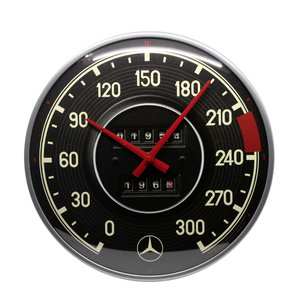 Retro Wanduhr Mercedes-Benz - Tacho Durchmesser: 31cm Nostalgic Art unter 