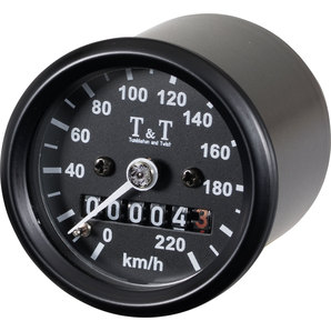 TundT mechanischer Tachometer -220 KM-H- k-Wert 1-4- M12 Tumbleton and Twist